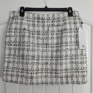 Black and White pencil mini skirt